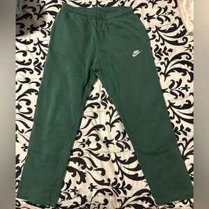 Nike Kids Green Joggers-size m